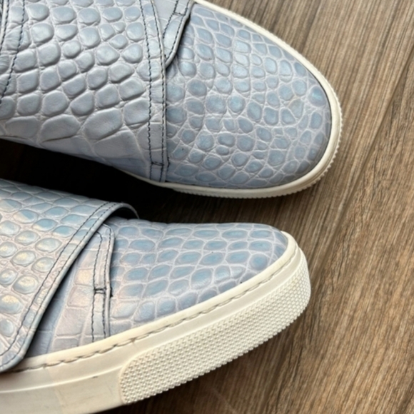 👟 ZCD Montreal Baby Blue Crocodile Trainers - Picture 10 of 12